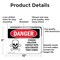 Signmission Cyanide Solution Danger Sign, Aluminum, 10in W x 7in L, 2PK OS-2PACK-DS-A-710-L-1113 - alternate 3